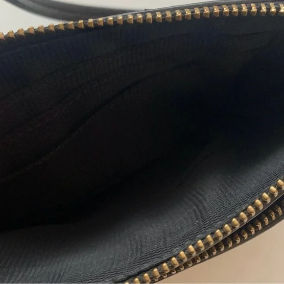 Coach Black Leather Double Zip Wristlet - Picture 4 of 5